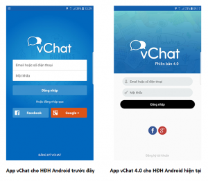 [vChat] Ra mắt App vChat bản 4.0 cho hệ điều hành Android 