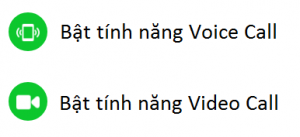 vChat tích hợp cuộc gọi video trên khung chat gắn tại website