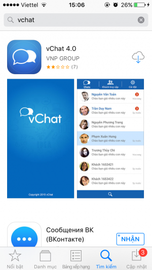 [THÔNG BÁO] Ra mắt App vChat bản 4.0 cho iPhone/ iPad